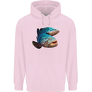 Goliath Fish Fishing Fisherman Mens 80% Cotton Hoodie Light Pink