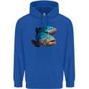 Goliath Fish Fishing Fisherman Mens 80% Cotton Hoodie Royal Blue