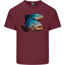 Goliath Fish Fishing Fisherman Mens Cotton T-Shirt Tee Top Maroon