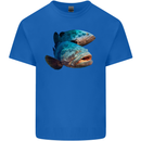 Goliath Fish Fishing Fisherman Mens Cotton T-Shirt Tee Top Royal Blue