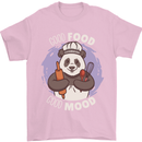 Good Food Good Mood Funny Panda Chef BBQ Mens T-Shirt 100% Cotton Light Pink