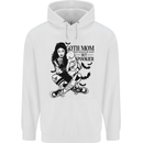 Goth Mum Like a Regular but Spookier Gothic Childrens Kids Hoodie White