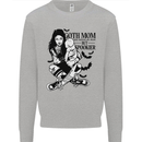 Goth Mum Like a Regular but Spookier Gothic Kids Sweatshirt Jumper Sports Grey