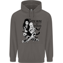 Goth Mum Like a Regular but Spookier Gothic Mens 80% Cotton Hoodie Charcoal