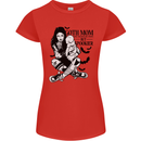 Goth Mum Like a Regular but Spookier Gothic Womens Petite Cut T-Shirt Red
