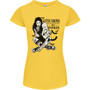 Goth Mum Like a Regular but Spookier Gothic Womens Petite Cut T-Shirt Yellow