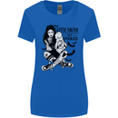 Goth Mum Like a Regular but Spookier Gothic Womens Wider Cut T-Shirt Royal Blue