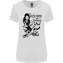 Goth Mum Like a Regular but Spookier Gothic Womens Wider Cut T-Shirt White