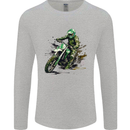 Graffiti Motorcross MotoX Motorbike Biker Mens Long Sleeve T-Shirt Sports Grey
