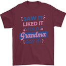 Grandma Spoilt Grandkids Funny Mens T-Shirt 100% Cotton Maroon