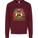 Grateful For Gaming Thanksgiving Video Games Mens Sweatshirt Jumper Maroon