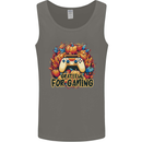 Grateful For Gaming Thanksgiving Video Games Mens Vest Tank Top Charcoal