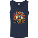 Grateful For Gaming Thanksgiving Video Games Mens Vest Tank Top Navy Blue