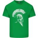 Greek Roman Spartan Helmet Gym Bodybuilding Mens Cotton T-Shirt Tee Top Irish Green