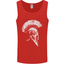 Greek Roman Spartan Helmet Gym Bodybuilding Mens Vest Tank Top Red