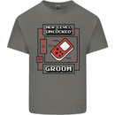 Groom New Level Unlocked Funny Marriage Mens Cotton T-Shirt Tee Top Charcoal