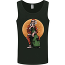 Guitar Santa Claus Chilling Out Christmas Mens Vest Tank Top Black