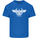 Gym SPQR Training Bodybuilding Mens Cotton T-Shirt Tee Top Royal Blue
