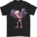 Gym Skeleton Bodybuilding Training Top Mens T-Shirt 100% Cotton Black