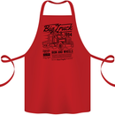 HGV Driver Big Truck Lorry Cotton Apron 100% Organic Red