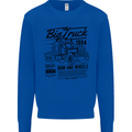 HGV Driver Big Truck Lorry Kids Sweatshirt Jumper Royal Blue
