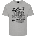 HGV Driver Big Truck Lorry Kids T-Shirt Childrens Sports Grey