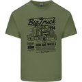 HGV Driver Big Truck Lorry Mens Cotton T-Shirt Tee Top Military Green