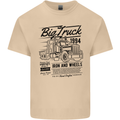 HGV Driver Big Truck Lorry Mens Cotton T-Shirt Tee Top Sand