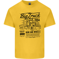 HGV Driver Big Truck Lorry Mens Cotton T-Shirt Tee Top Yellow