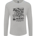 HGV Driver Big Truck Lorry Mens Long Sleeve T-Shirt Sports Grey