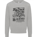 HGV Driver Big Truck Lorry Mens Sweatshirt Jumper Sports Grey