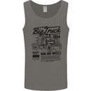 HGV Driver Big Truck Lorry Mens Vest Tank Top Charcoal