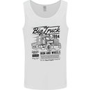 HGV Driver Big Truck Lorry Mens Vest Tank Top White