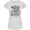 HGV Driver Big Truck Lorry Womens Petite Cut T-Shirt White