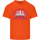 Hanging With My Gnomies Funny Gnome Mens Cotton T-Shirt Tee Top Orange