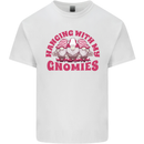 Hanging With My Gnomies Funny Gnome Mens Cotton T-Shirt Tee Top White