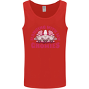 Hanging With My Gnomies Funny Gnome Mens Vest Tank Top Red