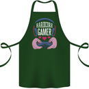 Hardcore Gamer Video Games Cotton Apron 100% Organic Forest Green