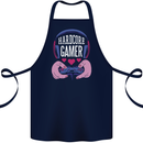 Hardcore Gamer Video Games Cotton Apron 100% Organic Navy Blue