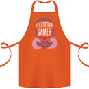 Hardcore Gamer Video Games Cotton Apron 100% Organic Orange