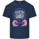 Hardcore Gamer Video Games Mens Cotton T-Shirt Tee Top Navy Blue