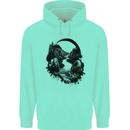 Headphones & Nature Music Trekking Hiking Childrens Kids Hoodie Peppermint