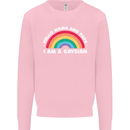 Hello Mama & Papa Im a Gaysian LGBT Kids Sweatshirt Jumper Light Pink