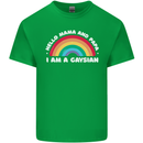 Hello Mama & Papa Im a Gaysian LGBT Kids T-Shirt Childrens Irish Green