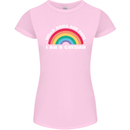 Hello Mama & Papa Im a Gaysian LGBT Womens Petite Cut T-Shirt Light Pink