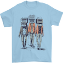 Hi-Fi Head Obscure Music Mens T-Shirt 100% Cotton Light Blue