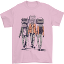 Hi-Fi Head Obscure Music Mens T-Shirt 100% Cotton Light Pink