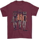 Hi-Fi Head Obscure Music Mens T-Shirt 100% Cotton Maroon