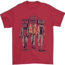 Hi-Fi Head Obscure Music Mens T-Shirt 100% Cotton Red