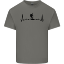 Hiking ECG Walking Rambling Trekking Pulse Mens Cotton T-Shirt Tee Top Charcoal